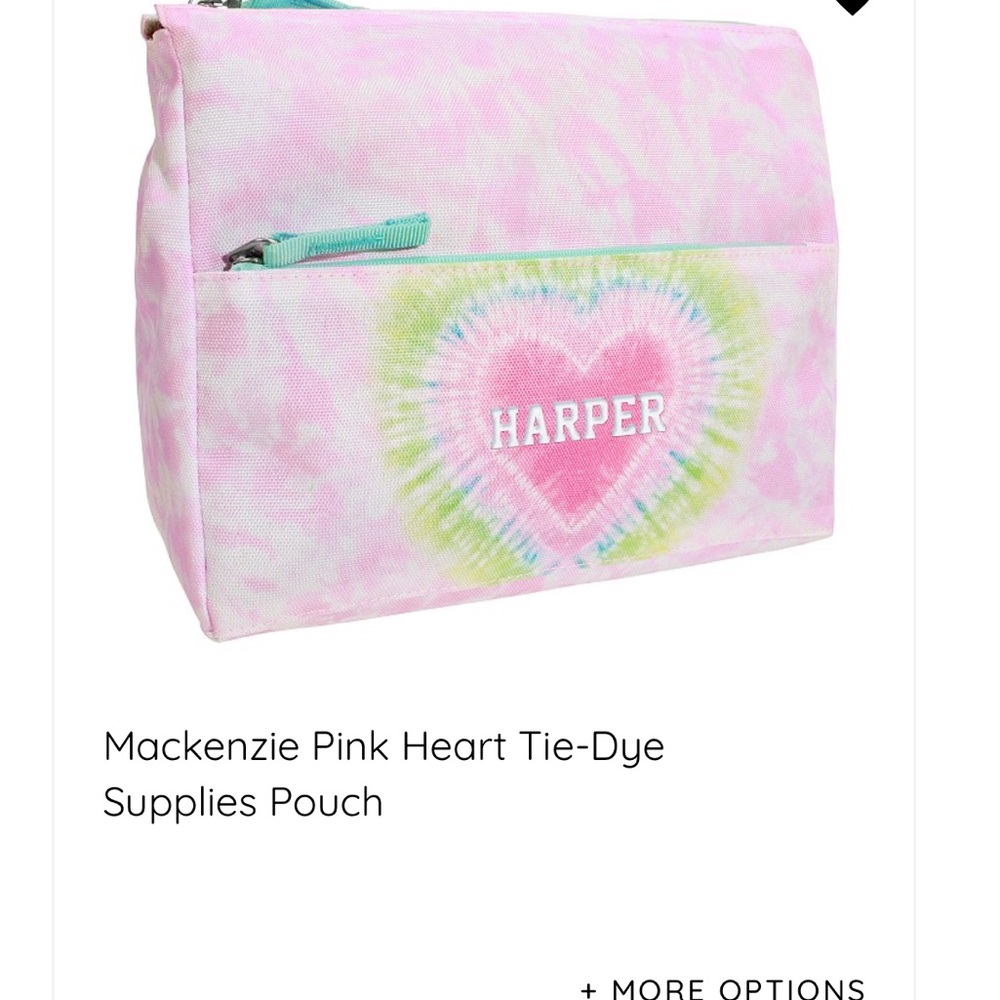 ISO Pink Tie-Dye Heart Pouch and Pencil case DO NOT BUY